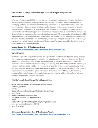 software defined storage market landscape