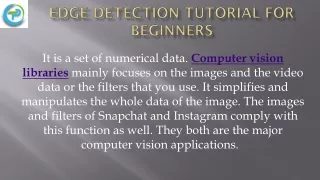 edge detection tutorial for beginners