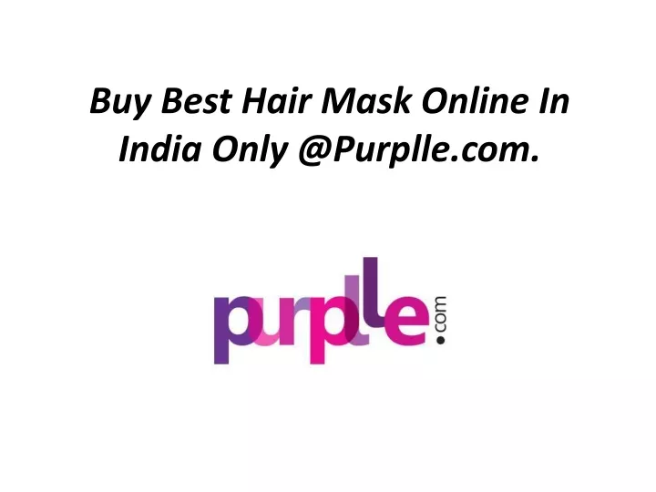 buy best hair mask online in india only @purplle com