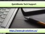 QuickBooks Tech Support - qb-solutions.us - slide 1