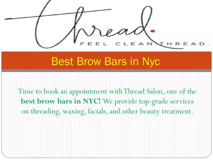 best brow bars in nyc