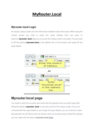 myrouter local