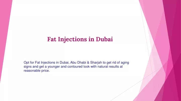 fat injections in dubai