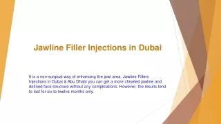 jawline filler injections in dubai
