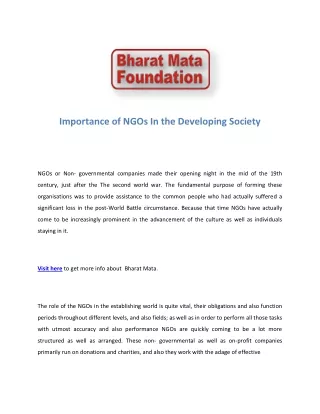 Mission Bharat Mata | Spread Patriotism | Bharat Mata Foundation