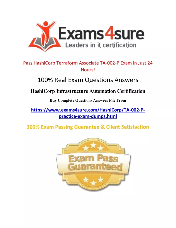 pass hashicorp terraform associate ta 002 p exam