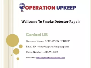Smoke detector repair