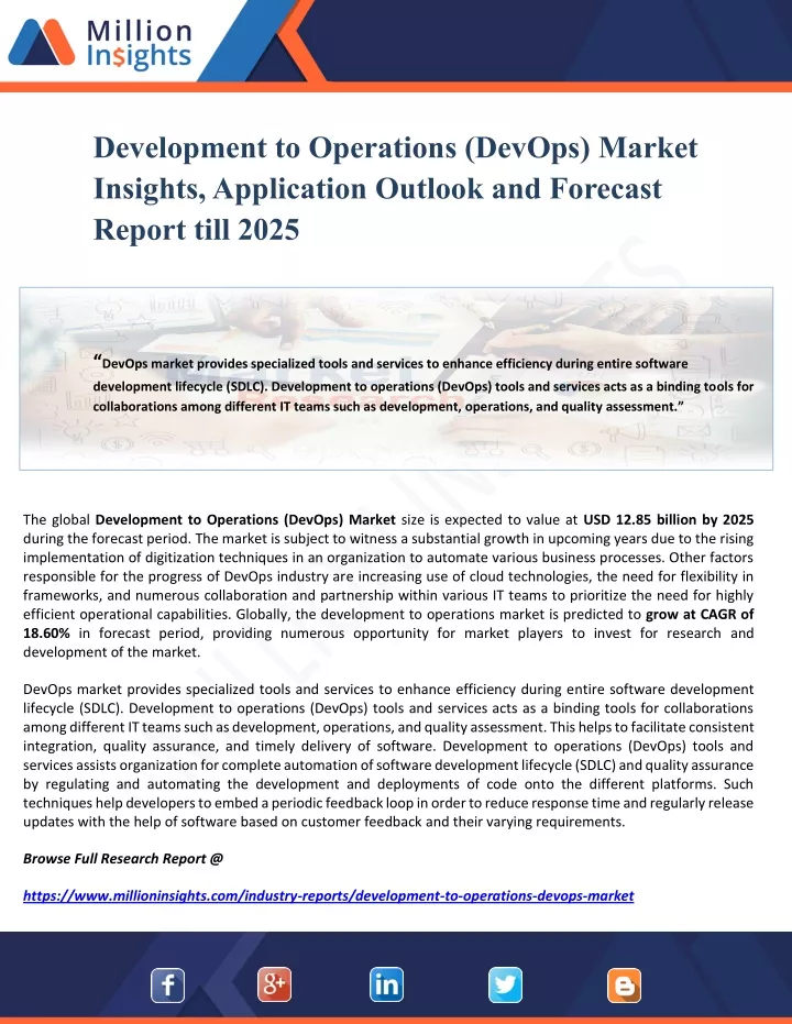 development to operations devops market insights