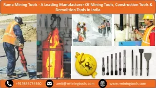 Rama Mining Tools - A Leading Manufacturer of Pneumatic Tools & Accessories In India