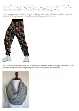 trend and elegance enable you emphasis plenty