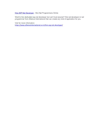 hire asp net developer hire net programmers online