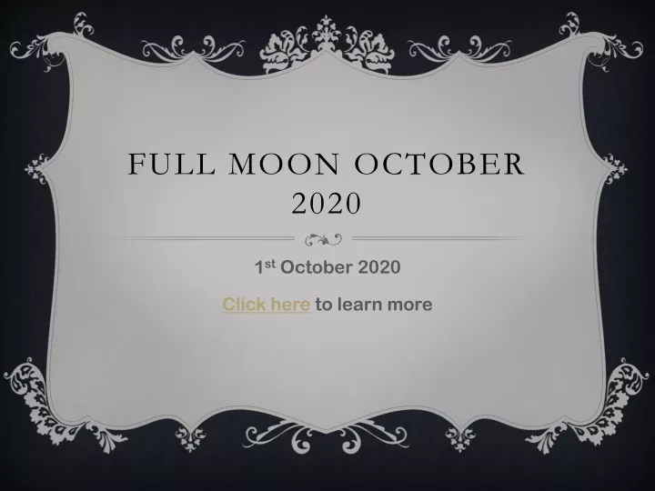 full moon october 2020
