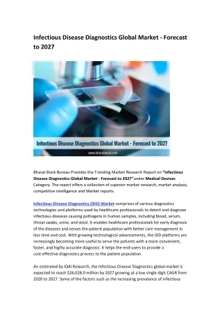 infectious disease diagnostics global market