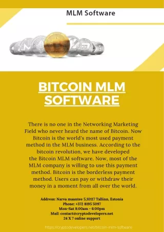 bitcoin mlm software