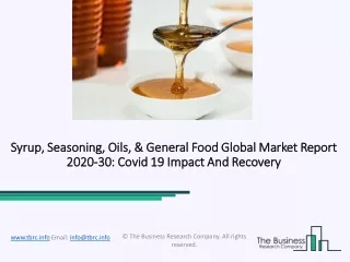 syrup seasoning oils general food global market