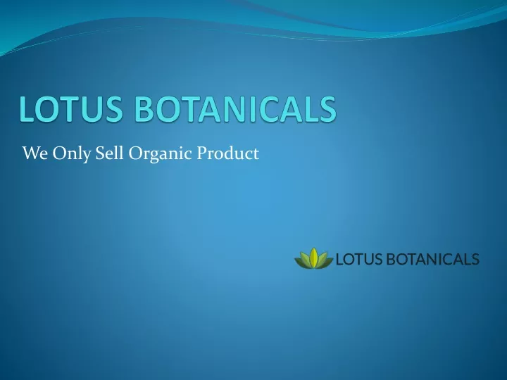 lotus botanicals