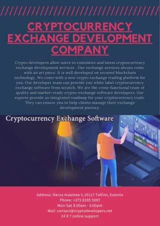 cryptocurrency exchange development company