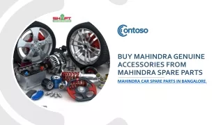 Mahindra Spare Parts Dealers - shiftautomobiles.com