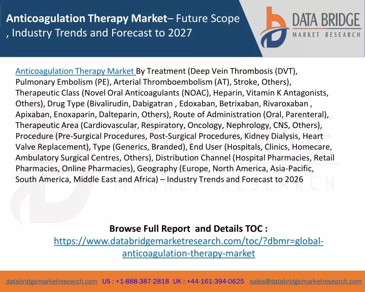 anticoagulation therapy market future scope