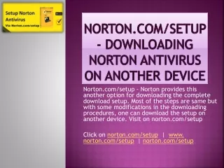 norton com setup downloading norton antivirus on another device