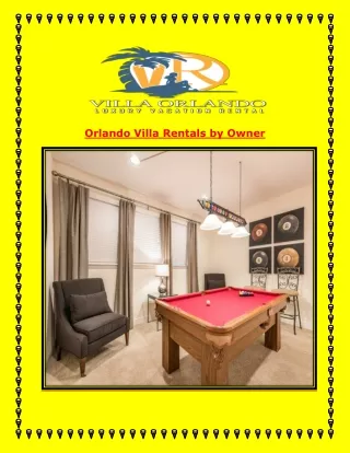 Orlando Villa Rentals by Owner