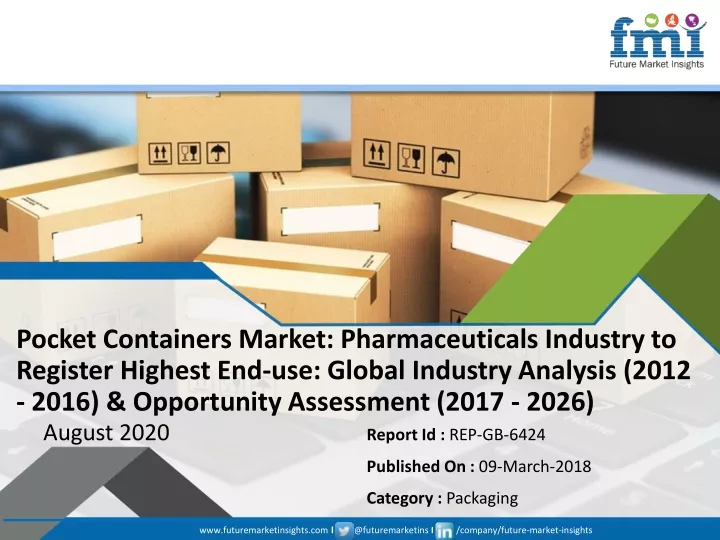 pocket containers market pharmaceuticals industry