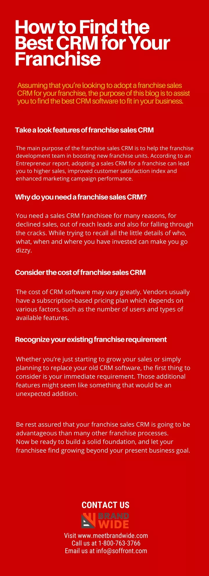 how to find the best crm for your franchise