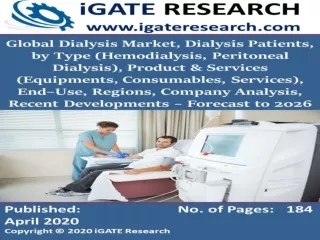 Global Dialysis Market and Forecast to 2026