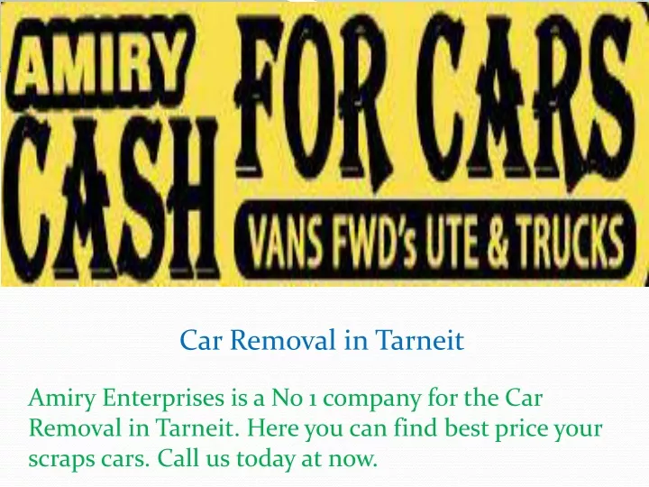 car removal in tarneit