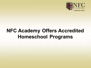 nfc academy offers accredited homeschool programs