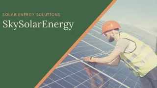solar energy solutions skysolarenergy