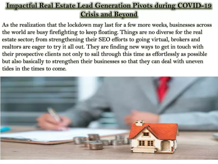 impactful real estate lead generation pivots
