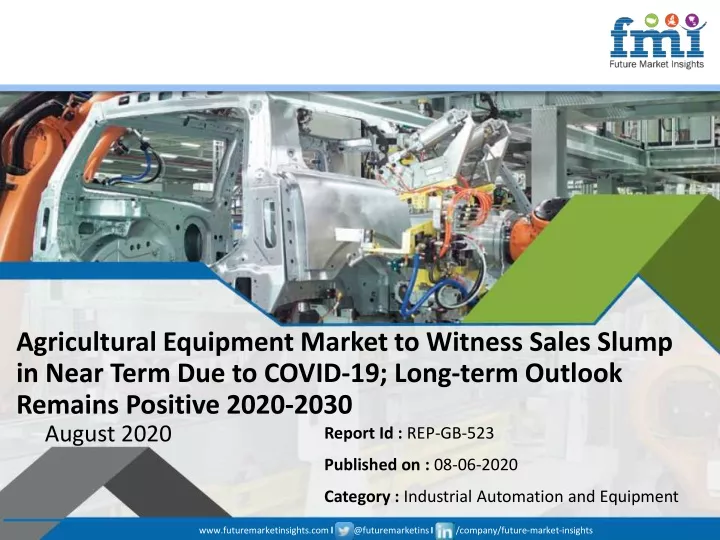 agricultural equipment market to witness sales