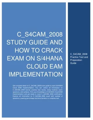c s4cam 2008 study guide and how to crack exam