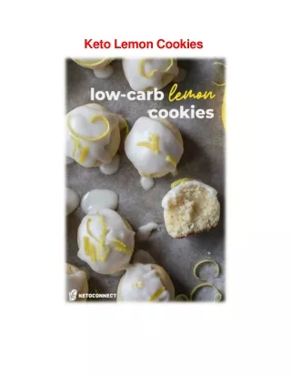 keto lemon cookies