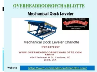 Mechanical Dock Leveler