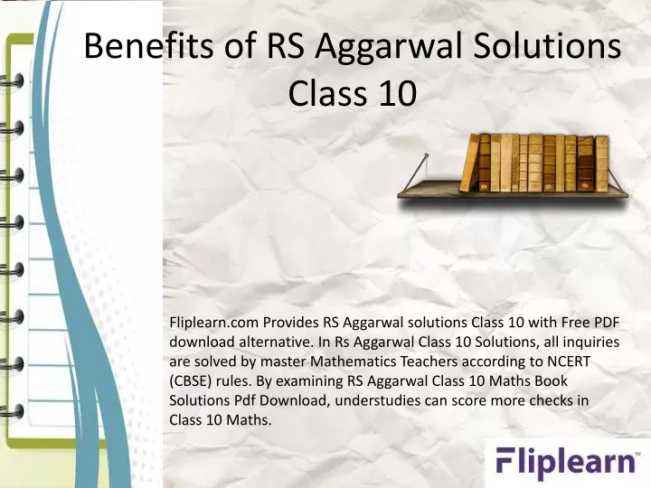 benefits of rs aggarwal solutions class 10