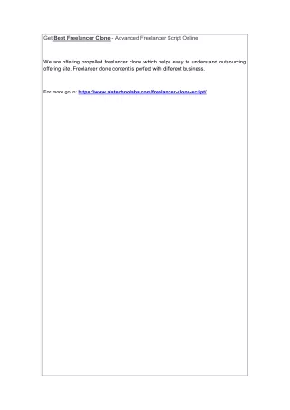 get best freelancer clone advanced freelancer