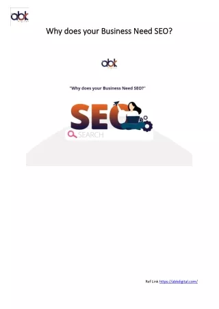 why does your business need seo why does your