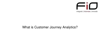 what is customer journey analytics