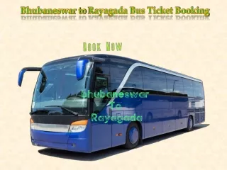 bhubaneswar to rayagada bus ticket booking