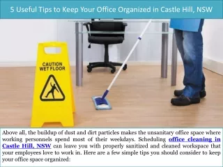 5 useful tips to keep your office organized in castle hill nsw