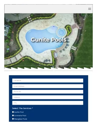 Gunite Pool Builders New Jersey