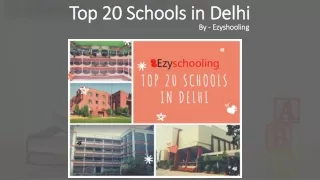 Top 20 Schools In Delhi