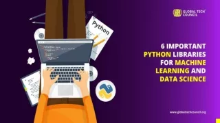 6 Important Python Libraries for Machine Learning and Data Science