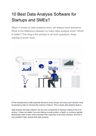 10 best data analysis software for startups