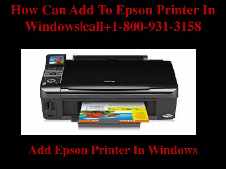 how can add to epson printer in windows call