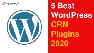 5 best wordpress crm plugins 2020