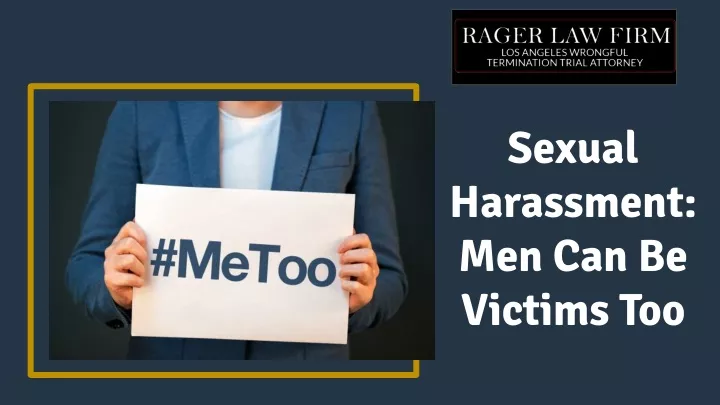 sexual harassment men can be victims too