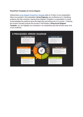powerpoint templates for arrow diagram adding